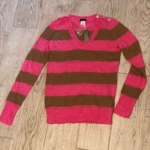 Pink and Camel J.Crew Sweater